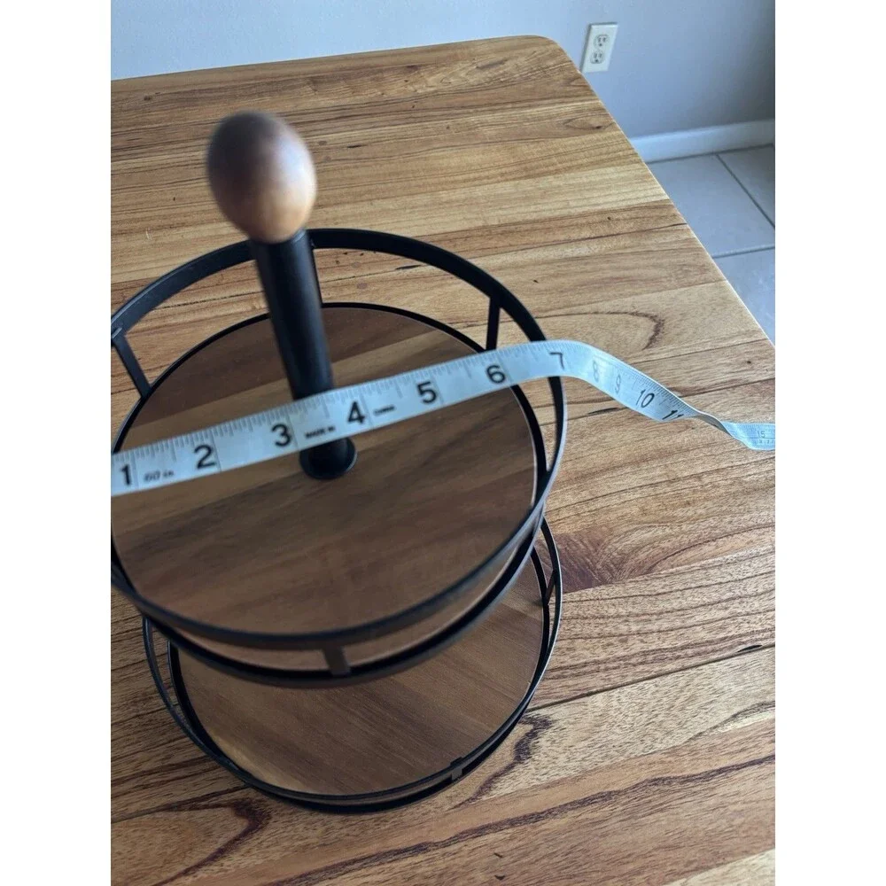 Modern Two-Tier Rotating Spice Rack Threshold